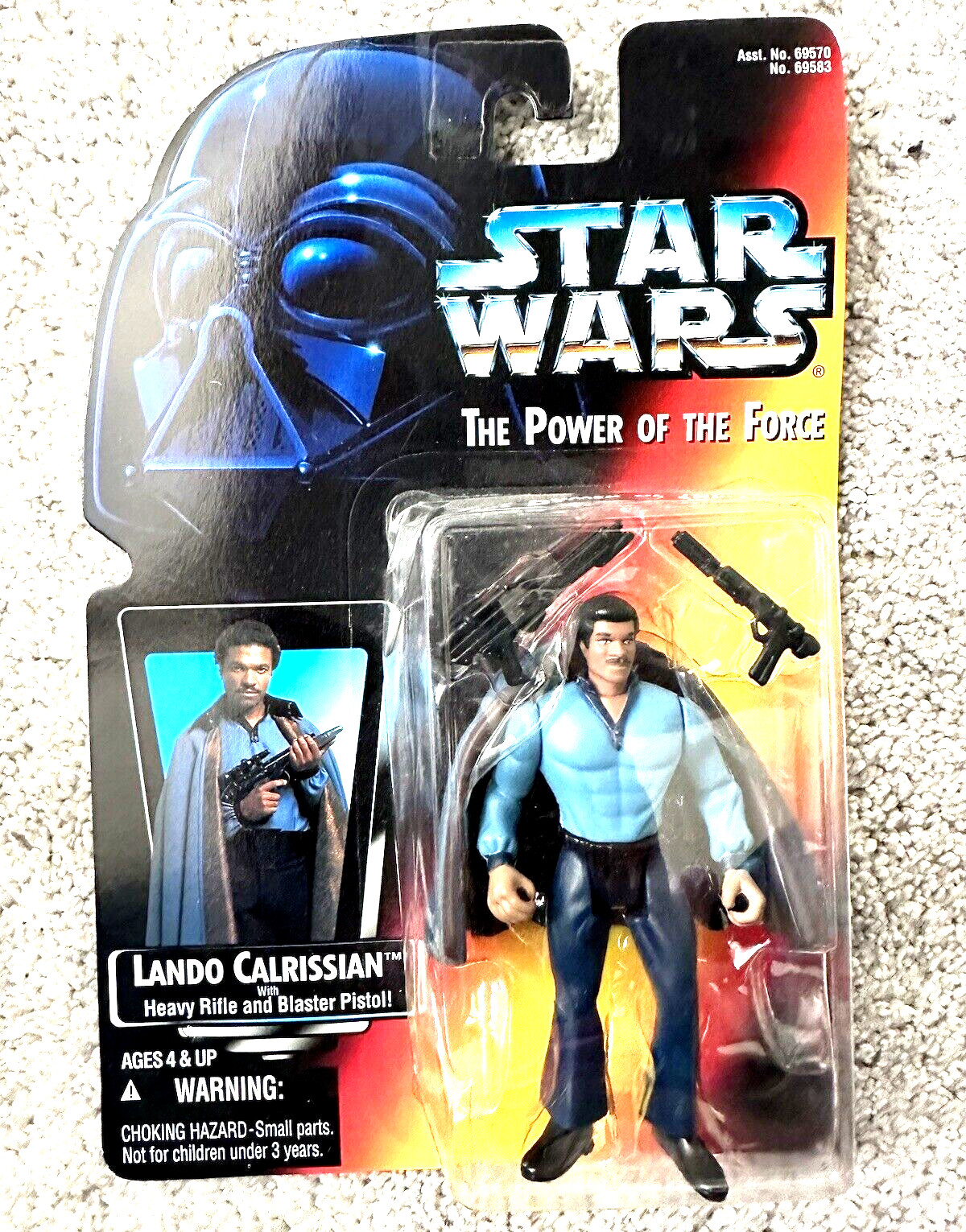 KENNER STAR WARS POTF 3,25 POLLICI LANDO CALRISSIAN NUOVO IN BOLLA E CARTONCINO 1995 CINA