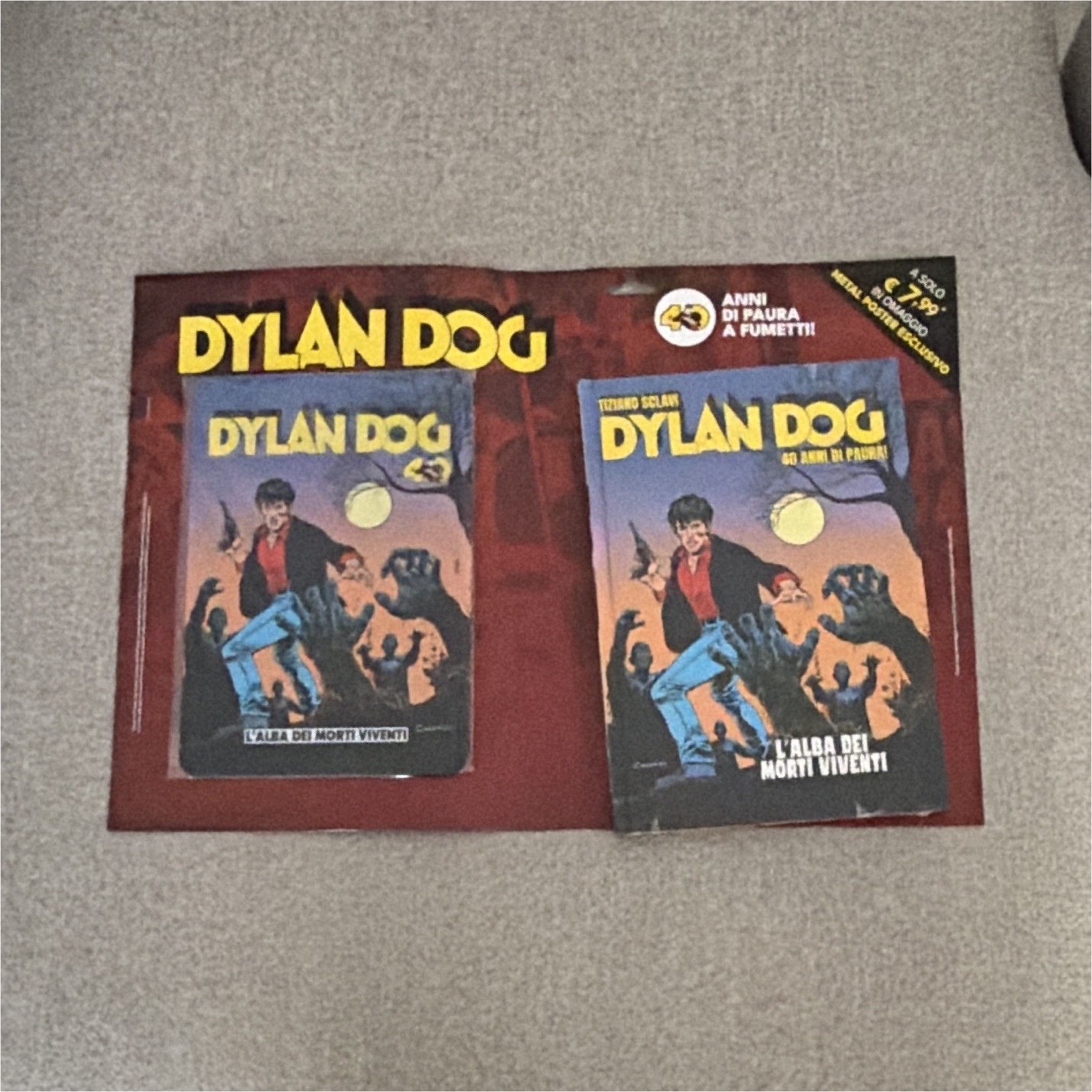 Dylan Dog N. 1 L'alba dei morti viventi + Metal Poster EsclusivoCollana 40 Anni