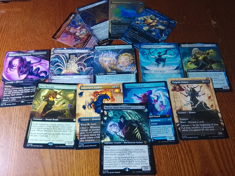 Lotto 14 Rare Art Magic the Gathering mtg
