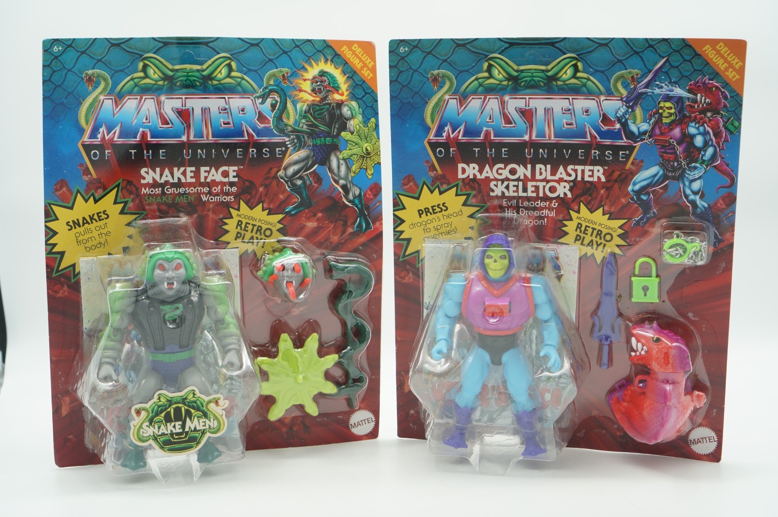 Masters Of The Universe Origins Snake Face Dragon Blaster Scheletro