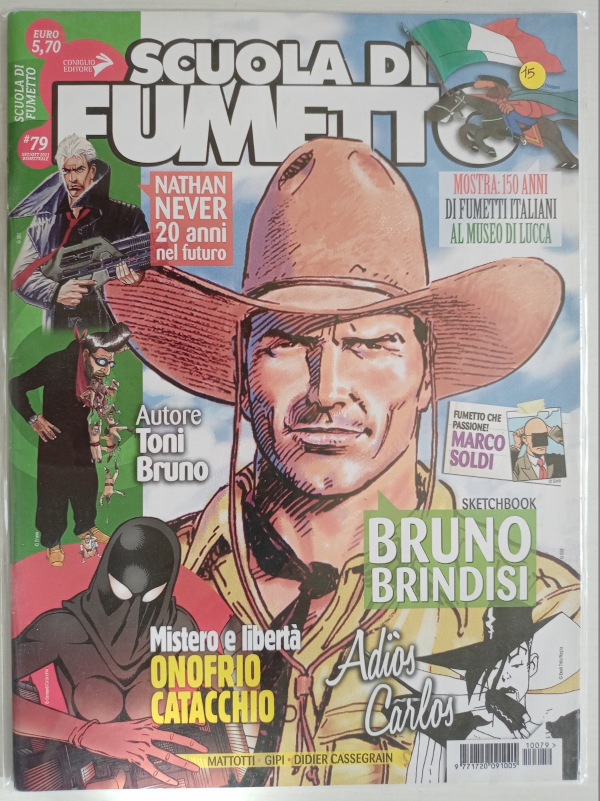 SCUOLA DI FUMETTO N°79 DEL 2011  CON TEX E DYLAN DOG DI BRUNO BRINDISI - H