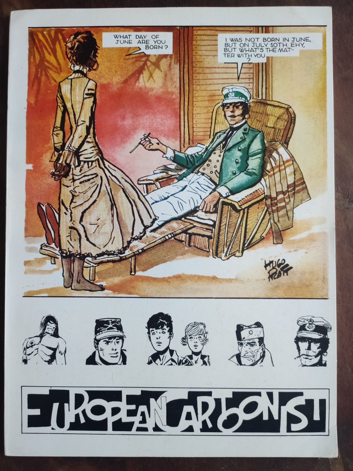 RARE! European Cartoonist n°1 - 1973 HUGO PRATT, 1ère publication Corto Maltese.