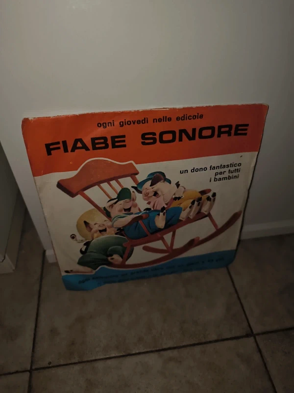 Vinile fiabe sonore i tre porcellini 45 giri