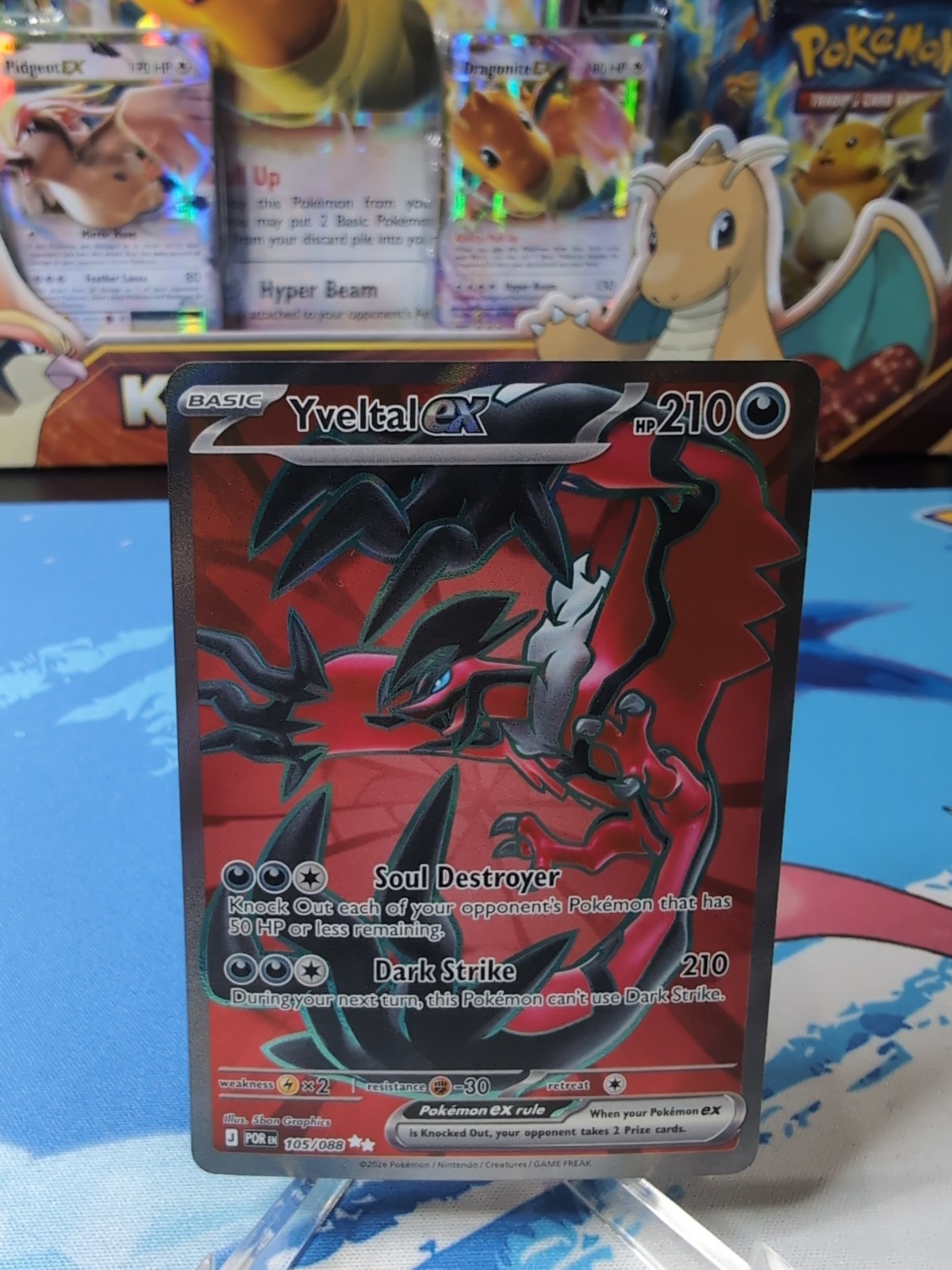 Pokemon TCG Yveltal Ex 105/088 Perfect Order Ultra Rare NM