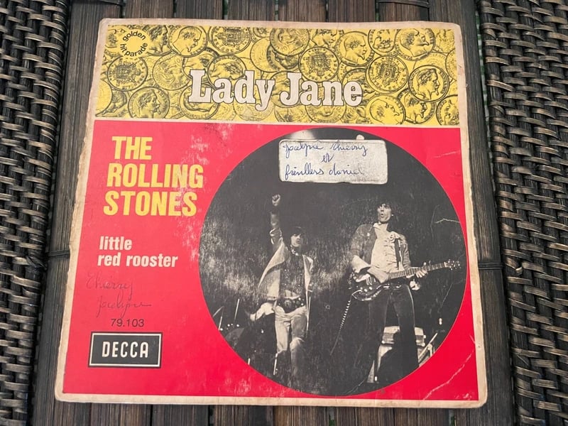RARE - vinyle 45T 7" The rolling stones - Lady Jane