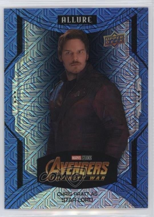 2022 Marvel Allure High Series Blue Line 32/35 come Star-Lord Chris Pratt #145 3 kg