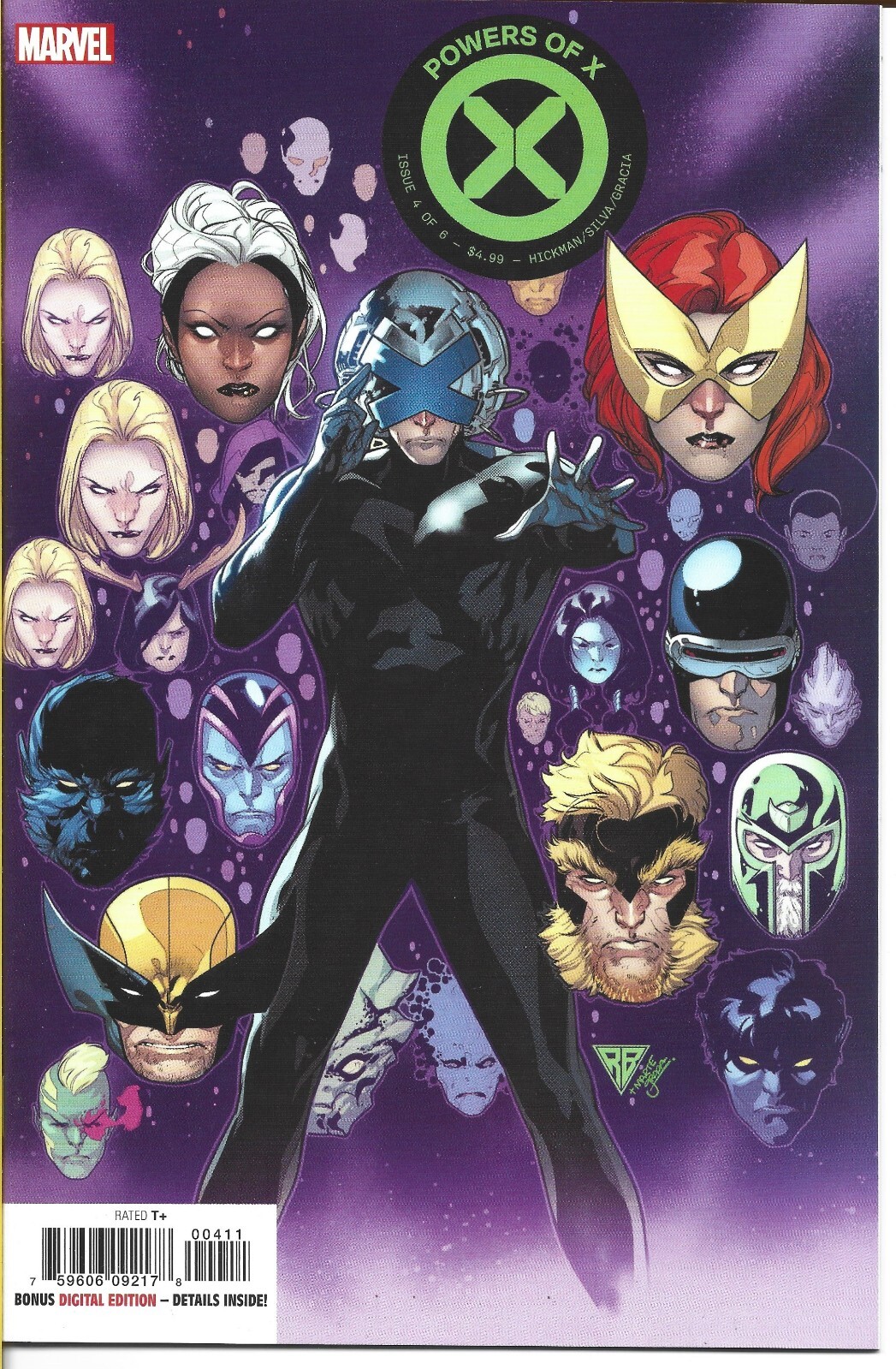 POTERI DI X #4 R.B. SILVA VARIANTE MARVEL COMICS 2019 NUOVO MAI LETTO IMBALLATO
