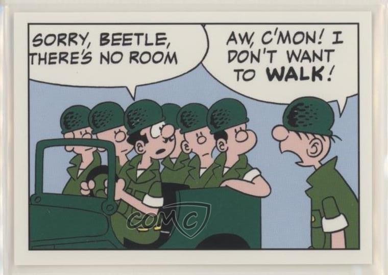 1995 Authentix Beetle Bailey Beetle Bailey Sorry Beetle there's no room #33 0b6