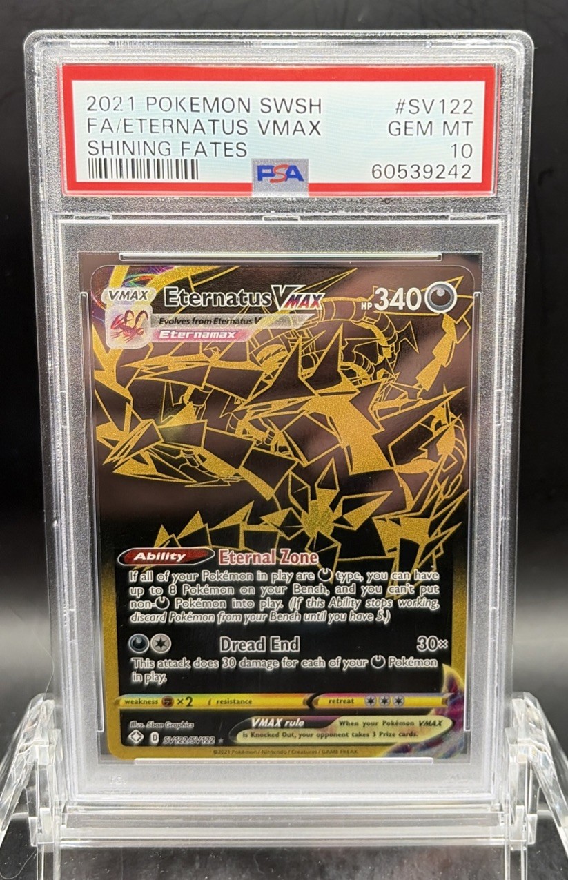 2021 Pokemon Shining Fates Eternatus VMAX SV122/SV122 Shiny Gold PSA 10