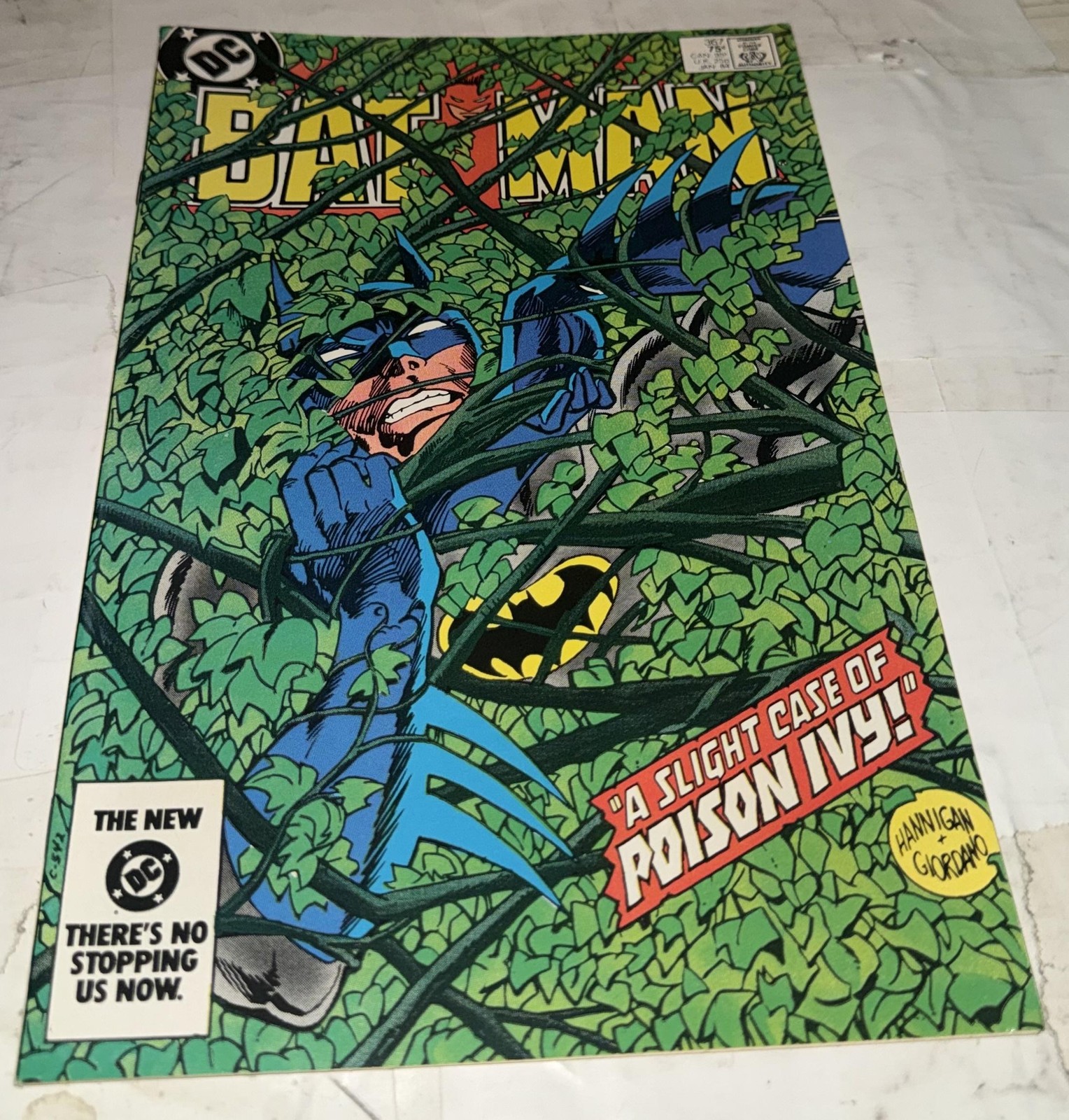Vintage DC Batman fumetto una leggera custodia di edera velenosa età del bronzo Hannigan Giordano