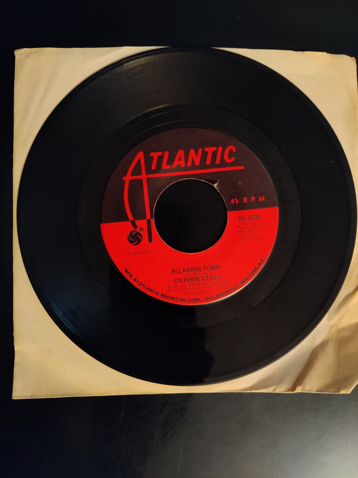 Stephen Stills - Change Partners / Relaxing Town 45rpm 7" Single Atlantic