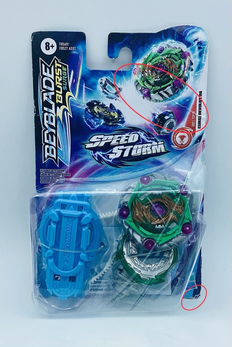 BeyBlade Burst Surge Speed Storm Curse Devolous D6