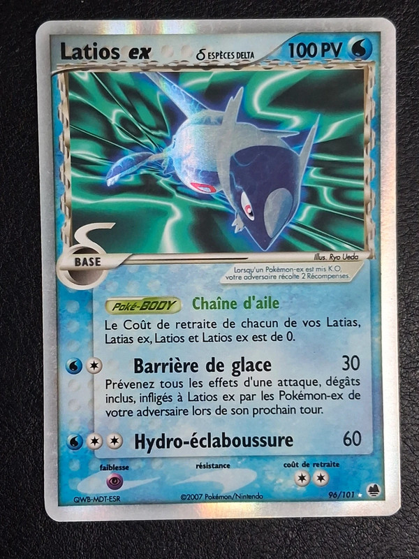 Carte Pokémon Latios ex bloc ex île des dragons 96/101 FR