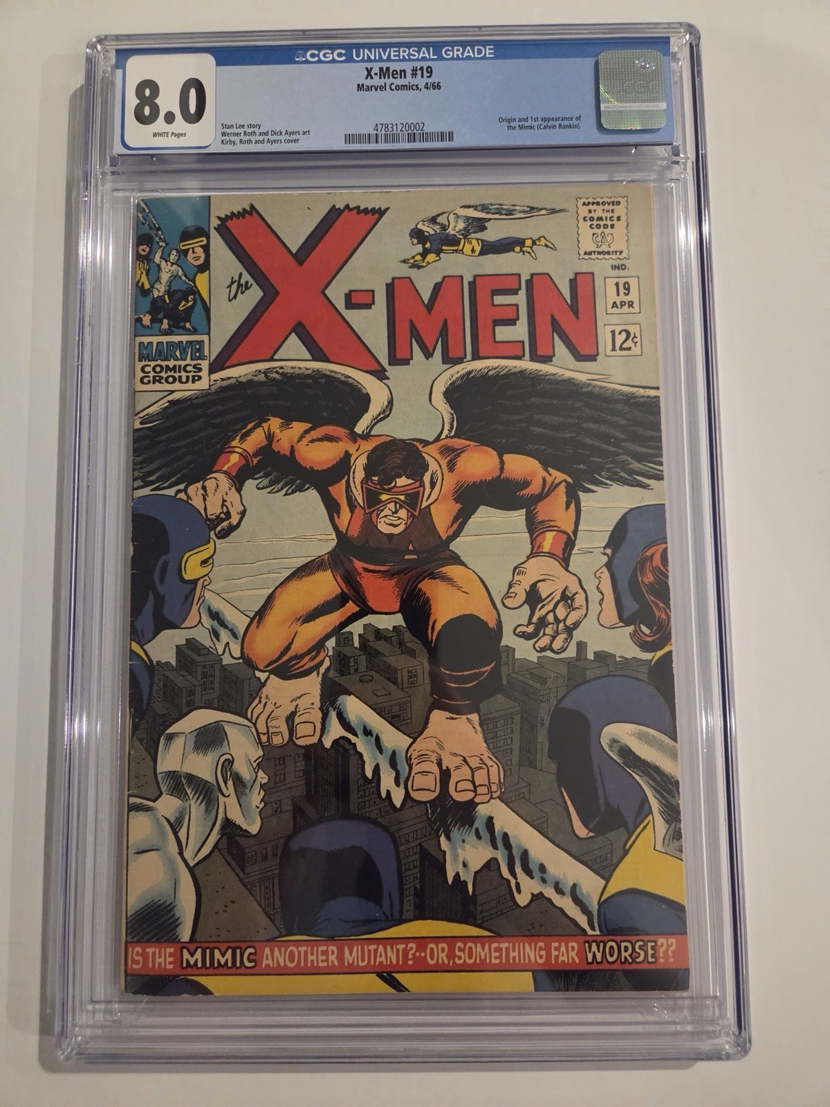 X-Men #19 (1966) CGC 8.0 1° Apparizione Mimic