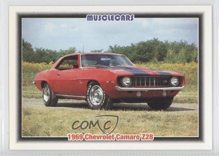 1992 Collect-A-Card Musclecars 1969 Chevrolet Camaro Z28 #9 0n8