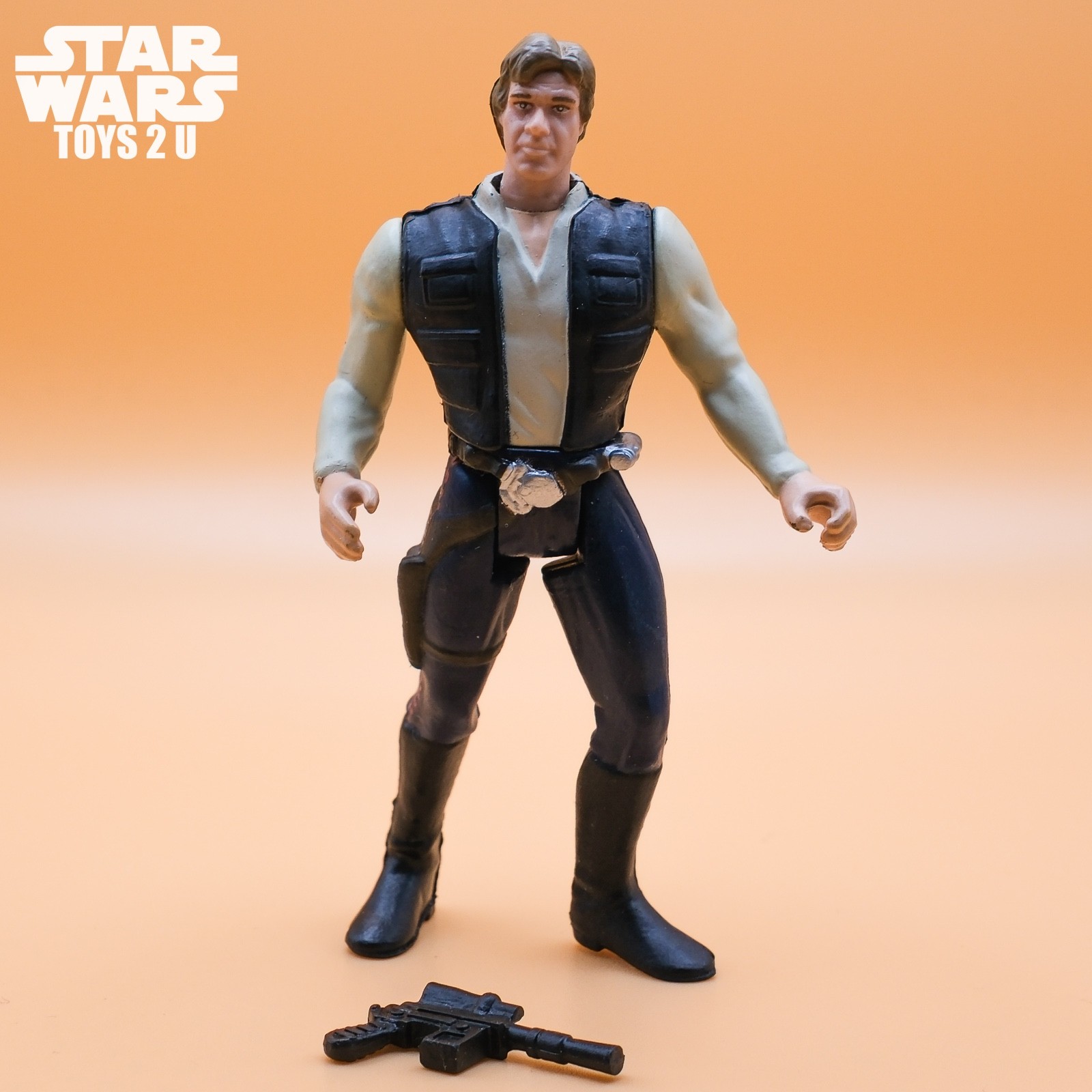 FIGURINA STAR WARS HAN SOLO ANH 3,75" 1995 COLLEZIONE POTF