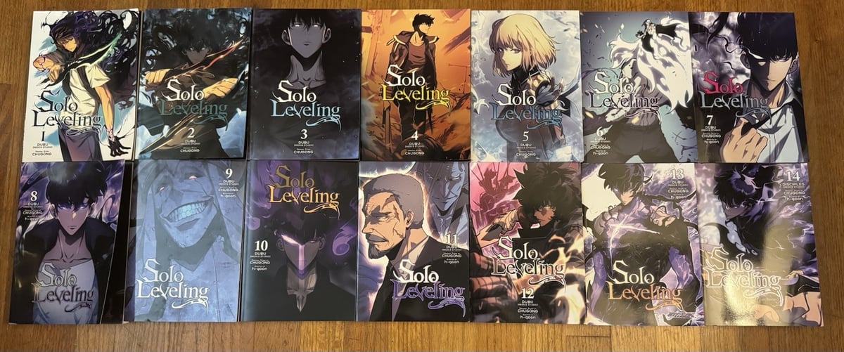 Livellamento Solo Vol. Manga inglese Manhwa 1-14 usato a colori