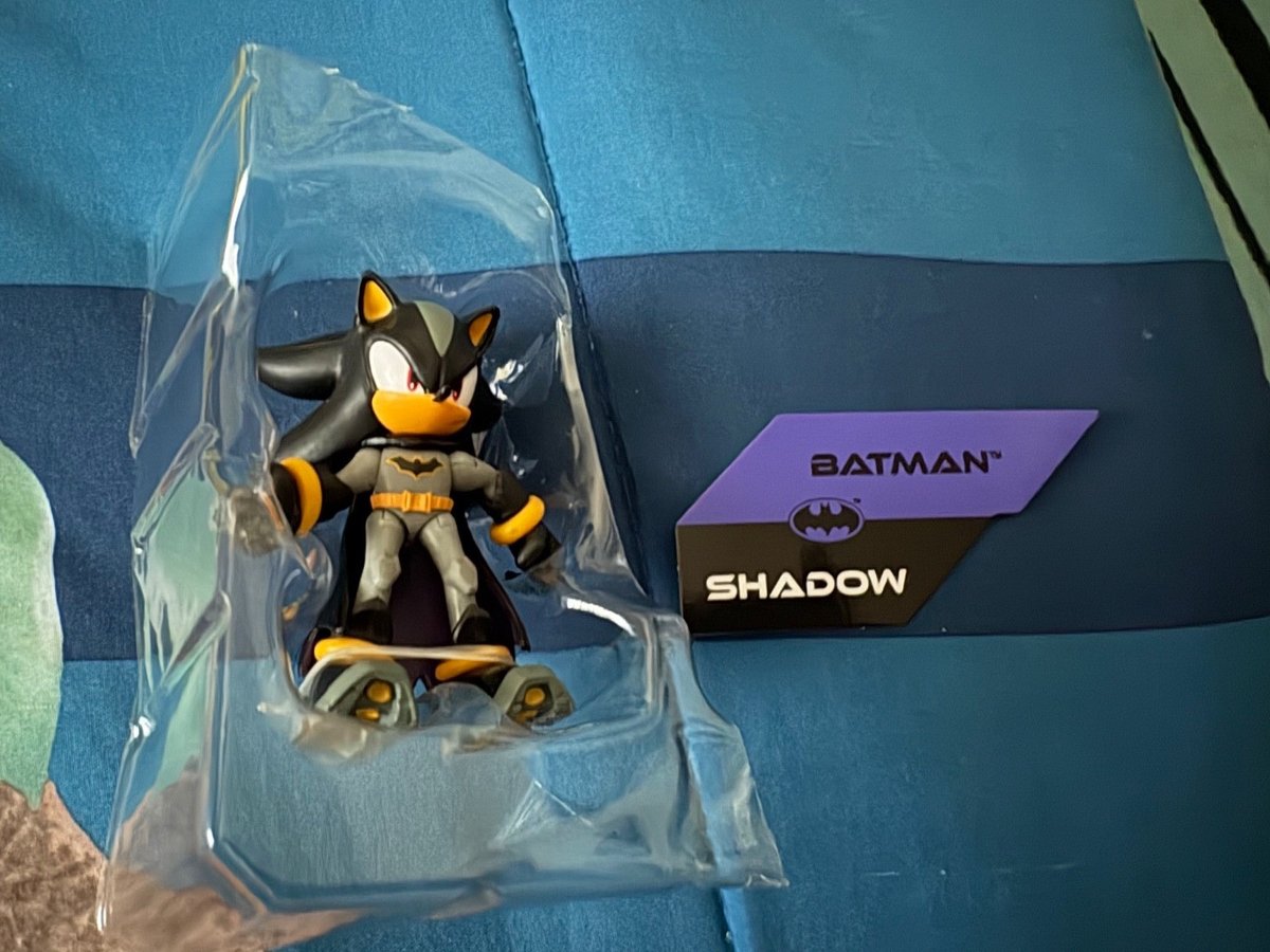 Jakks Pacific DC x Sonic - Shadow as Batman - personaggio sciolto da 2 pezzi mai giocato