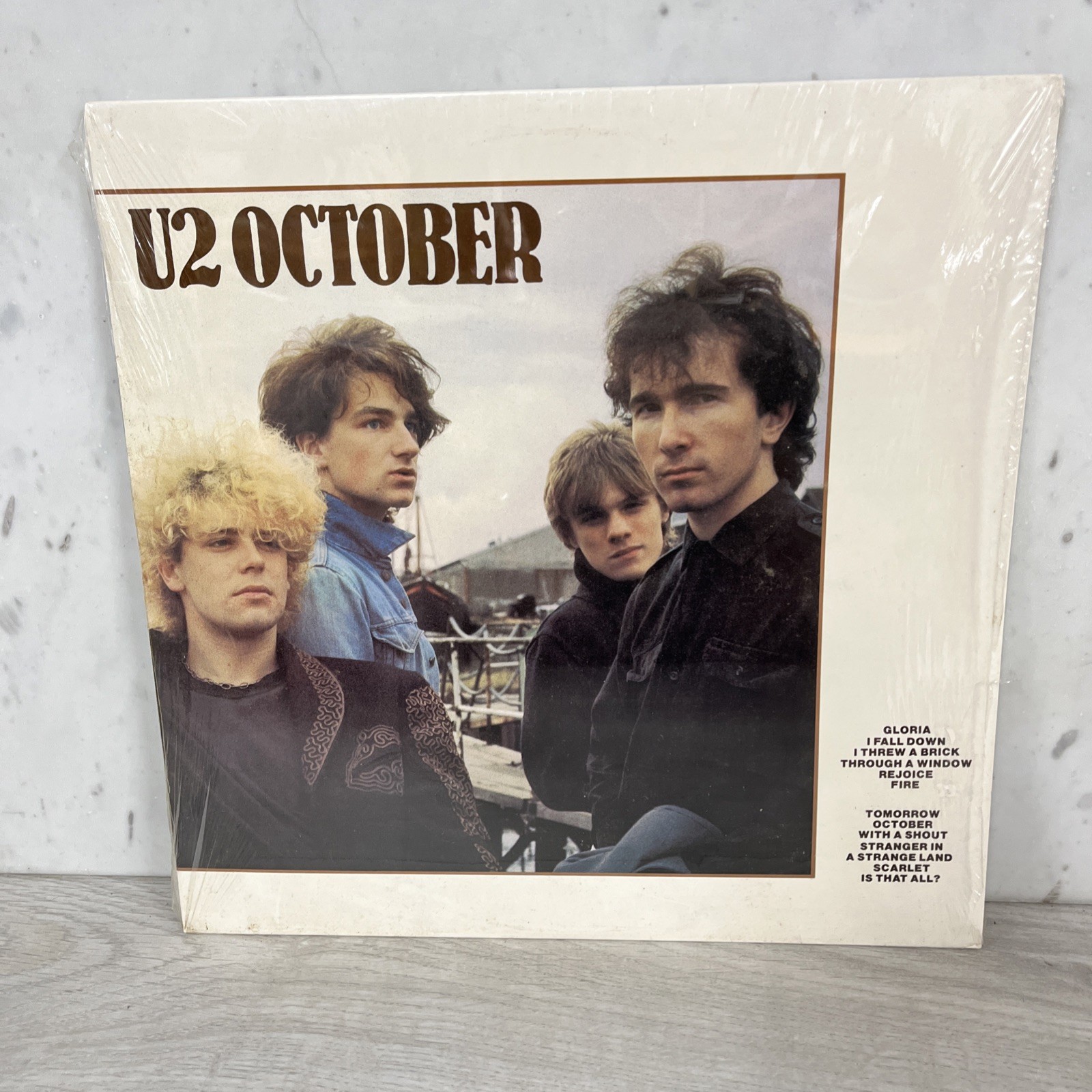 U2 October LP Vinyl Record 1981 Island Records 90092 1 VG +