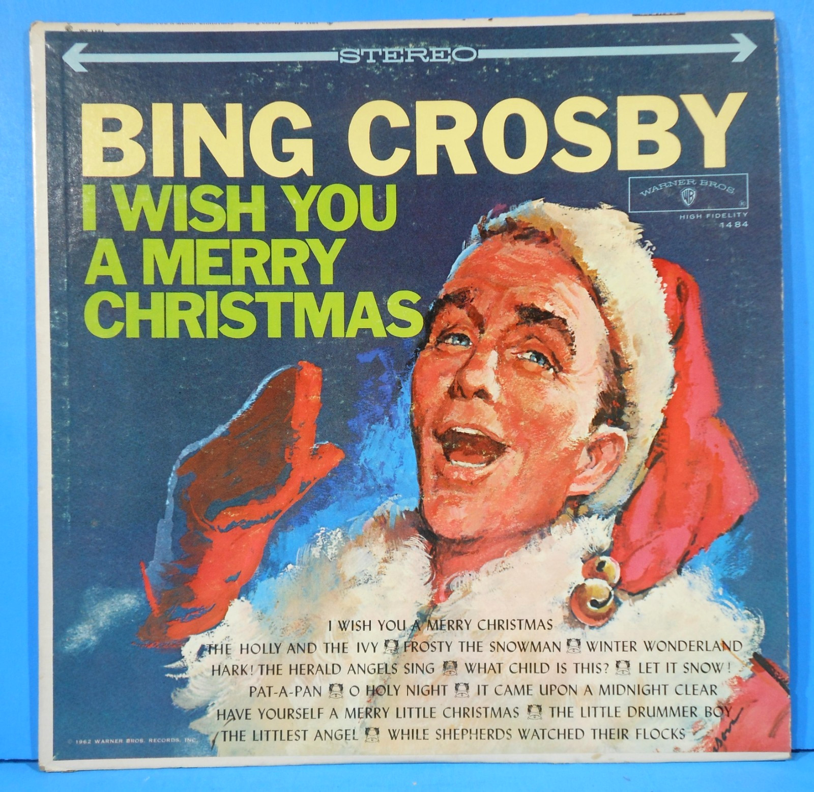 BING CROSBY I WISH YOU A MERRY CHRISTMAS LP 1962 GREAT CONDITION! VG+/VG+!!A