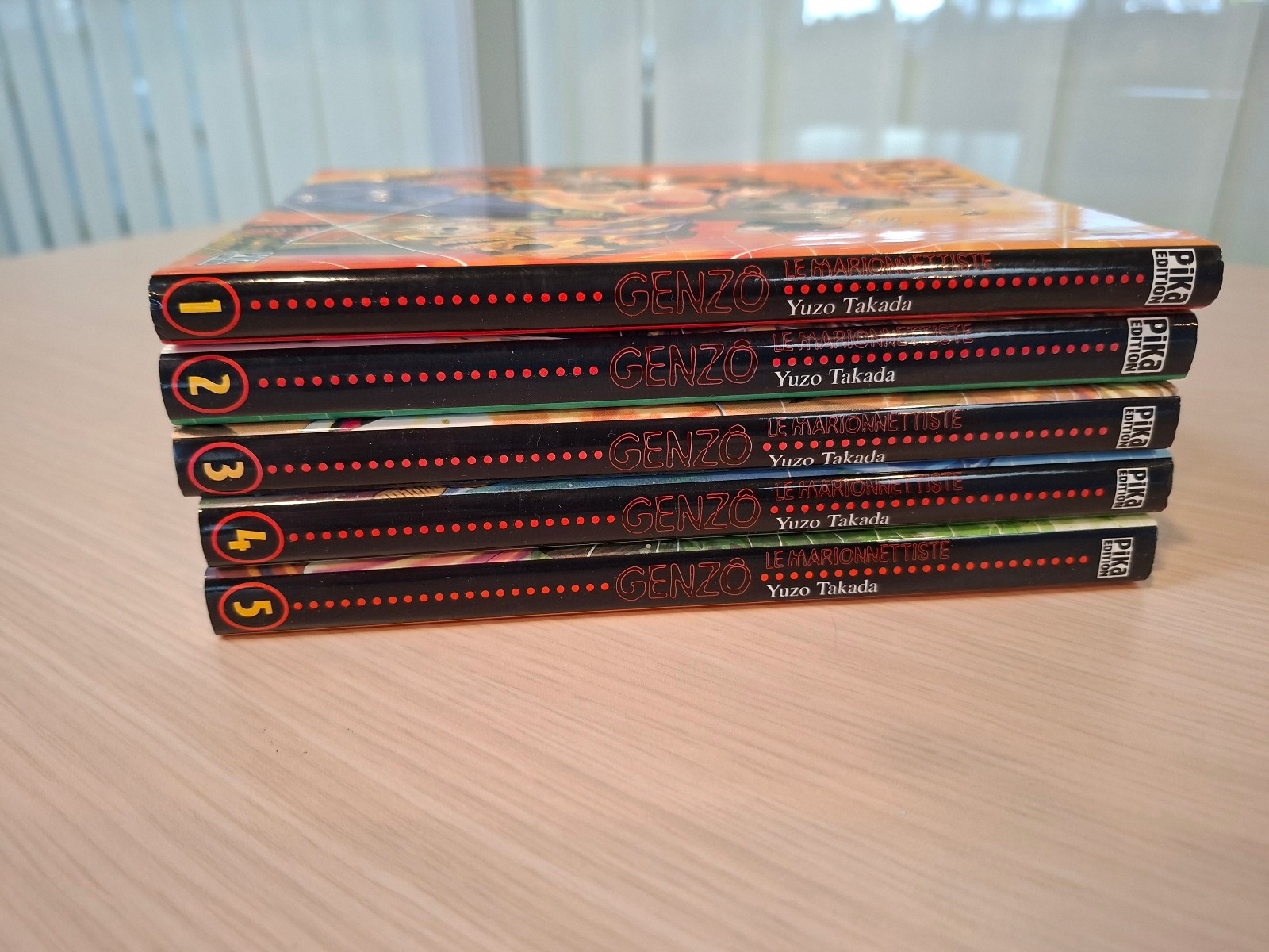 lot 5 mangas Genzo le marionnettiste  tomes 1 à 5 -  Edit. Pika