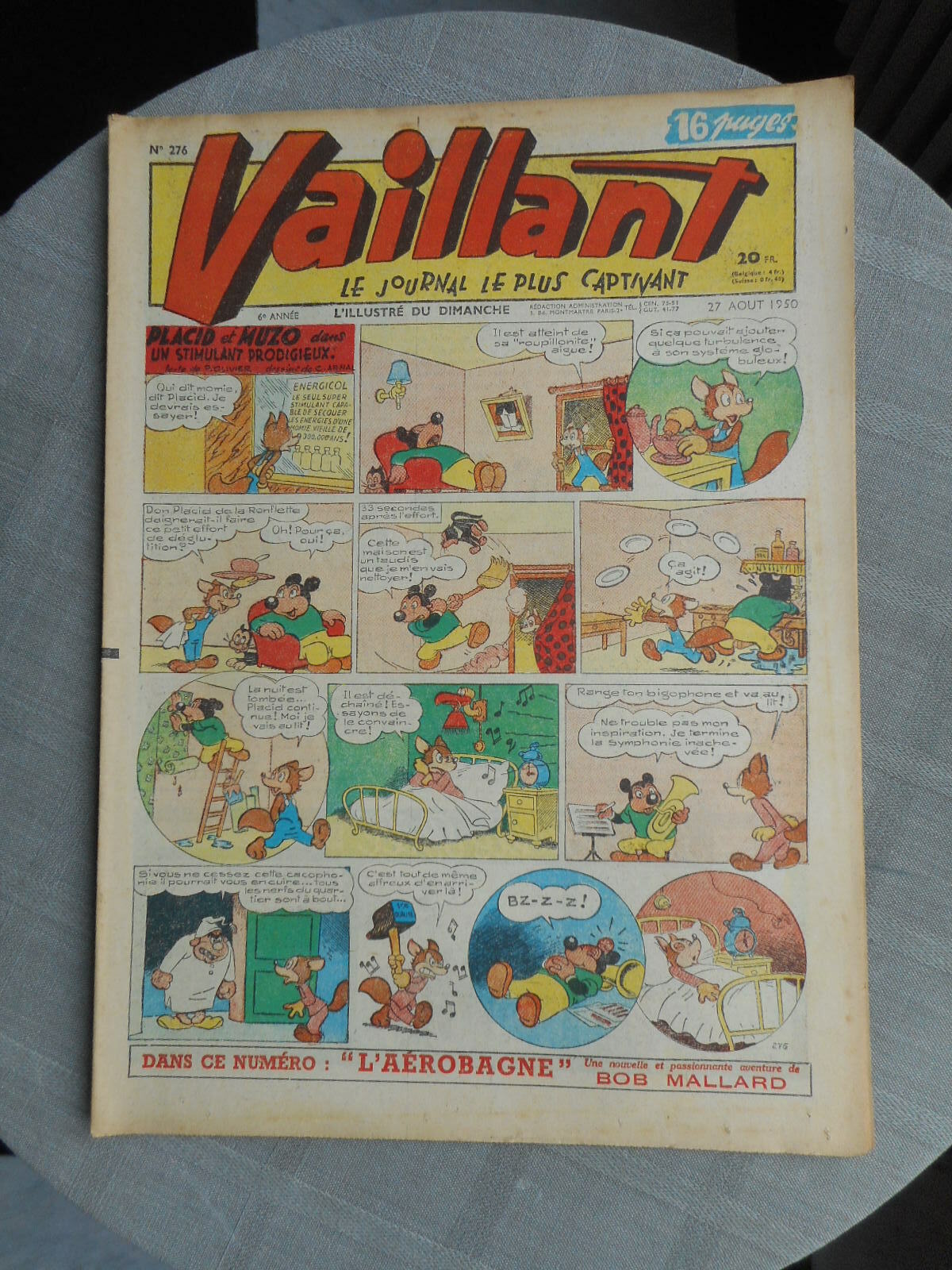 Vaillant Il Giornale Più Coinvolgente N°276 1950 Buone Condizioni