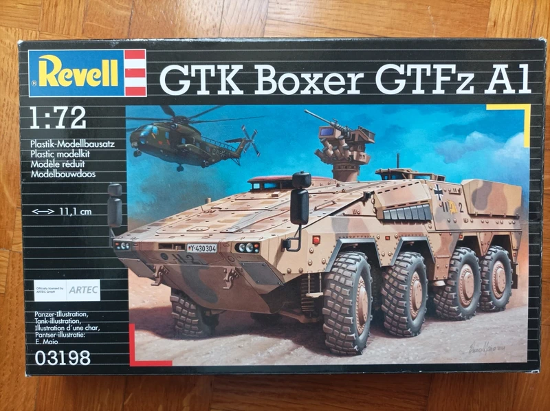 Model of a modern german wheeled troop transport 1/72