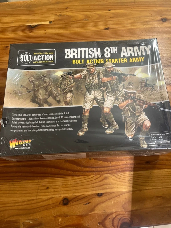 boîte de démarrage British 8th Army Starter Army