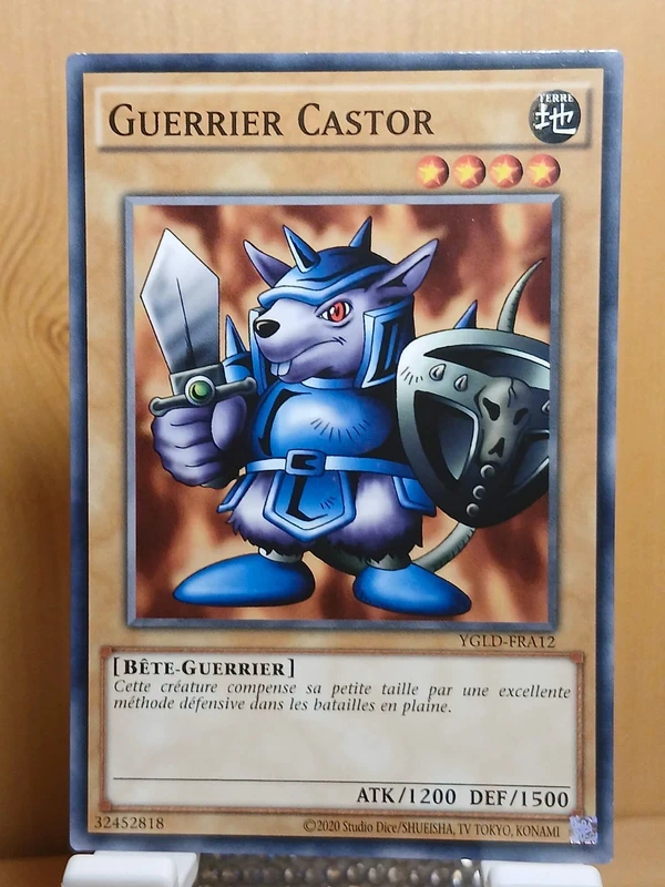 Carte yu-gi-oh guerrier castor ygld-fra12