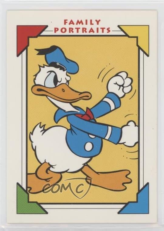 1991 Impel Disney Family Portraits Donald's Bio #107 0ed