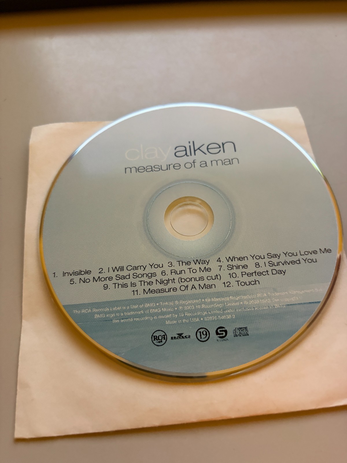 Measure of a Man by Clay Aiken (CD) DISC ONLY