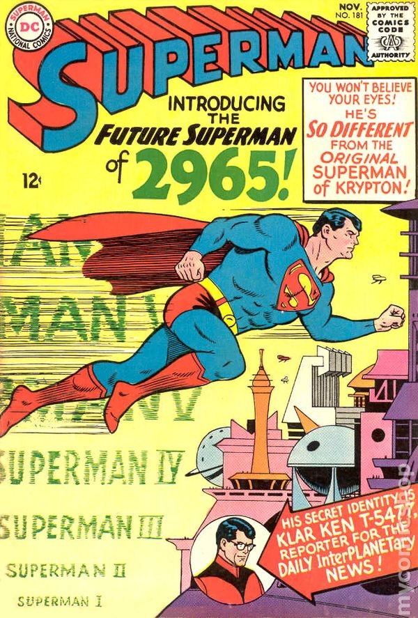 Superman #181 VG+ 4.5 1965 Immagine Stock