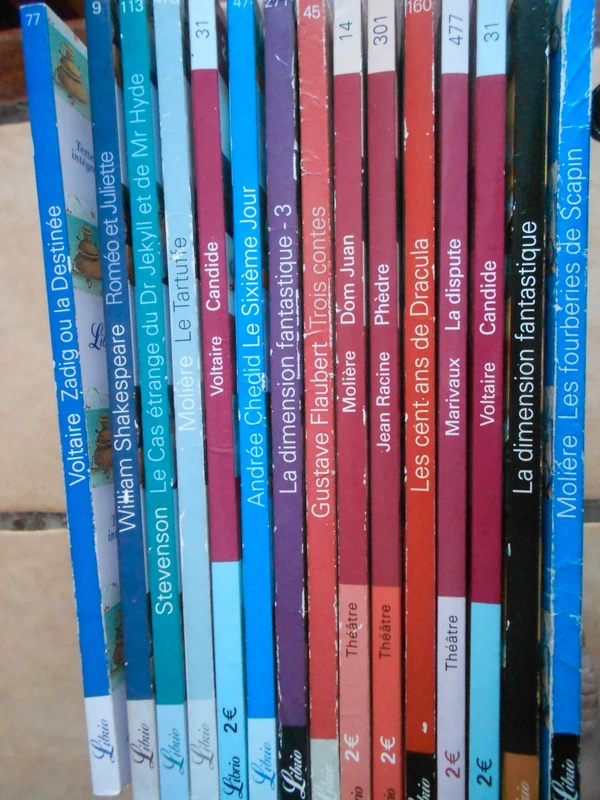 lot 15 livres de poche