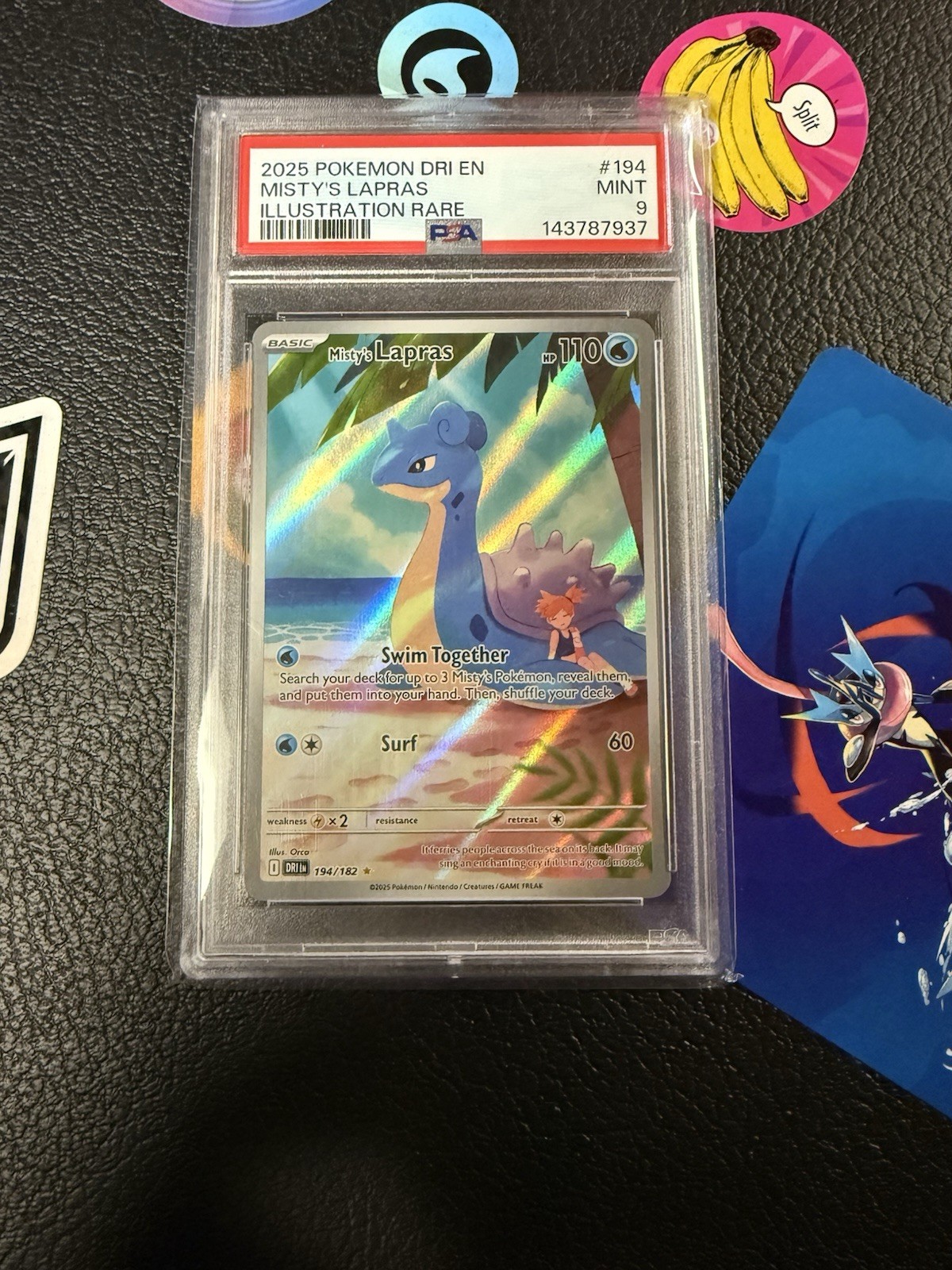 Misty's Lapras: 2025 Pokemon Rivali Destinati Misty's Lapras IR PSA 9