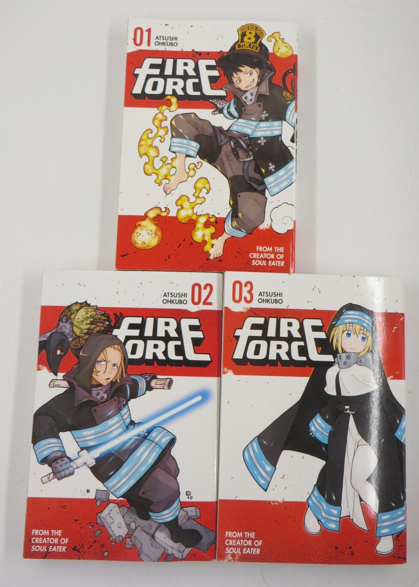 2017 inglese Atsushi Ohkubo Fire Force Books 1-3 manga