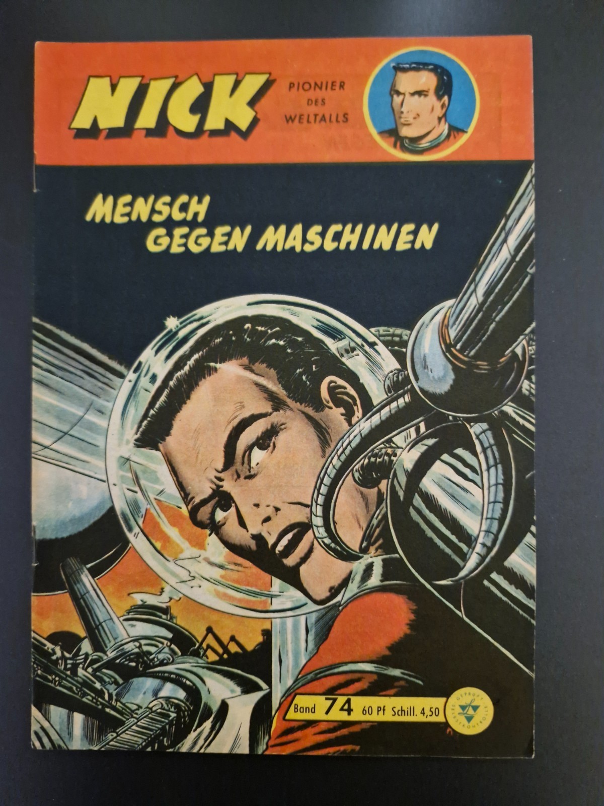 Nick fumetto n.74 (originale Lehning) Z1 con francobollo da collezione