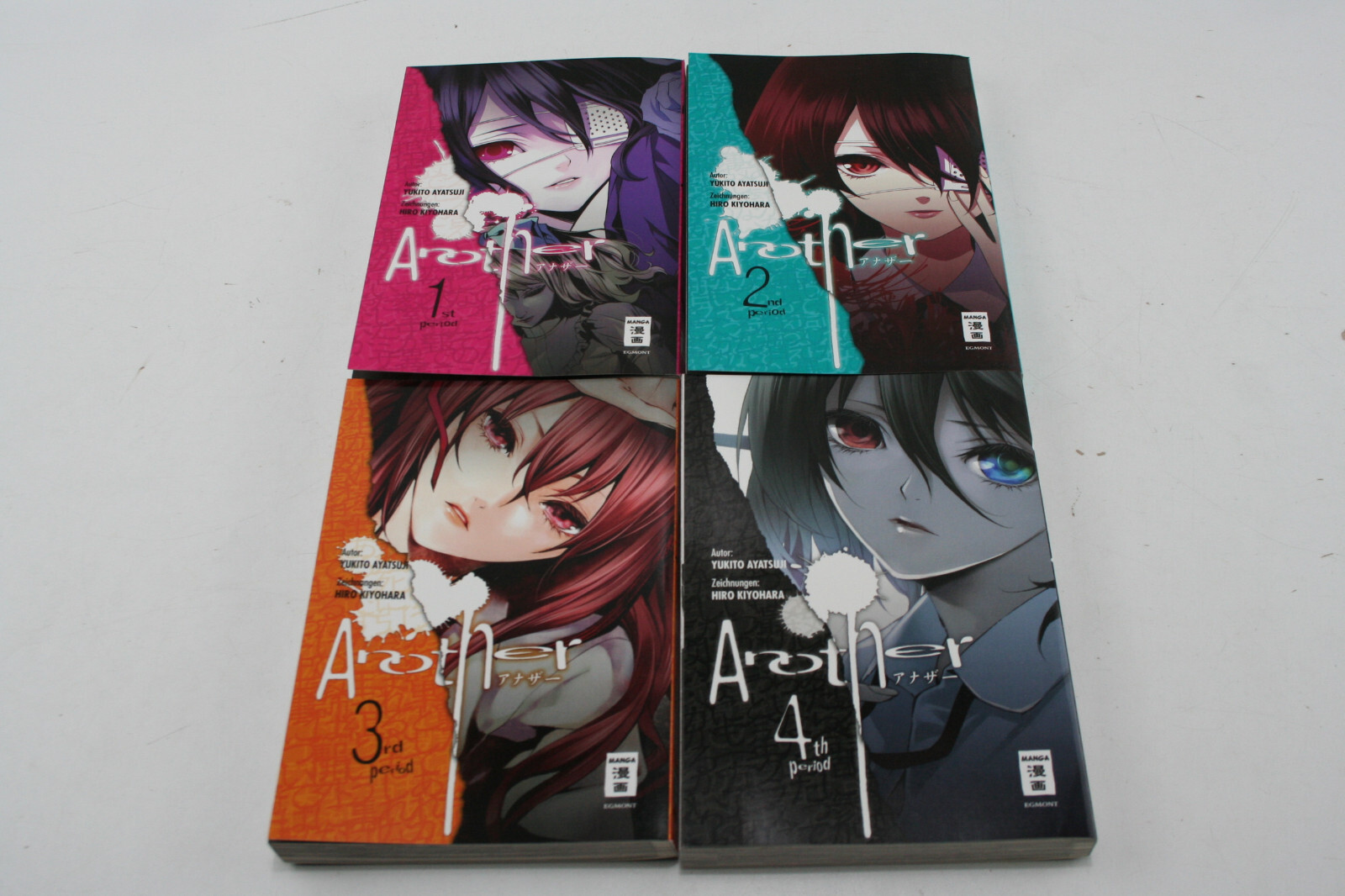 Yukito Ayatsuji, Another 1-4 in confezione completa, Egmont, come nuovo Zst.