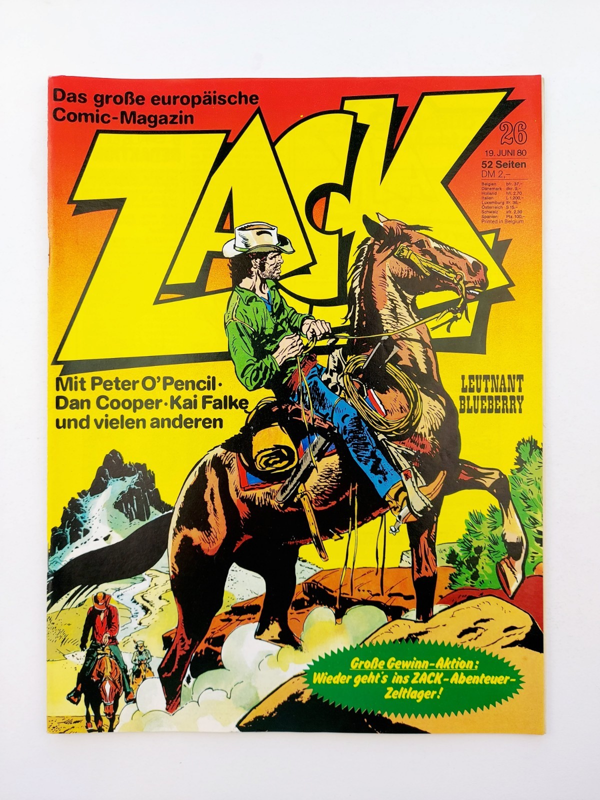 Corallo fumetto - Zack n.26 / 1980 (con pagina da collezione Olimpiadi) ottime condizioni / Z1