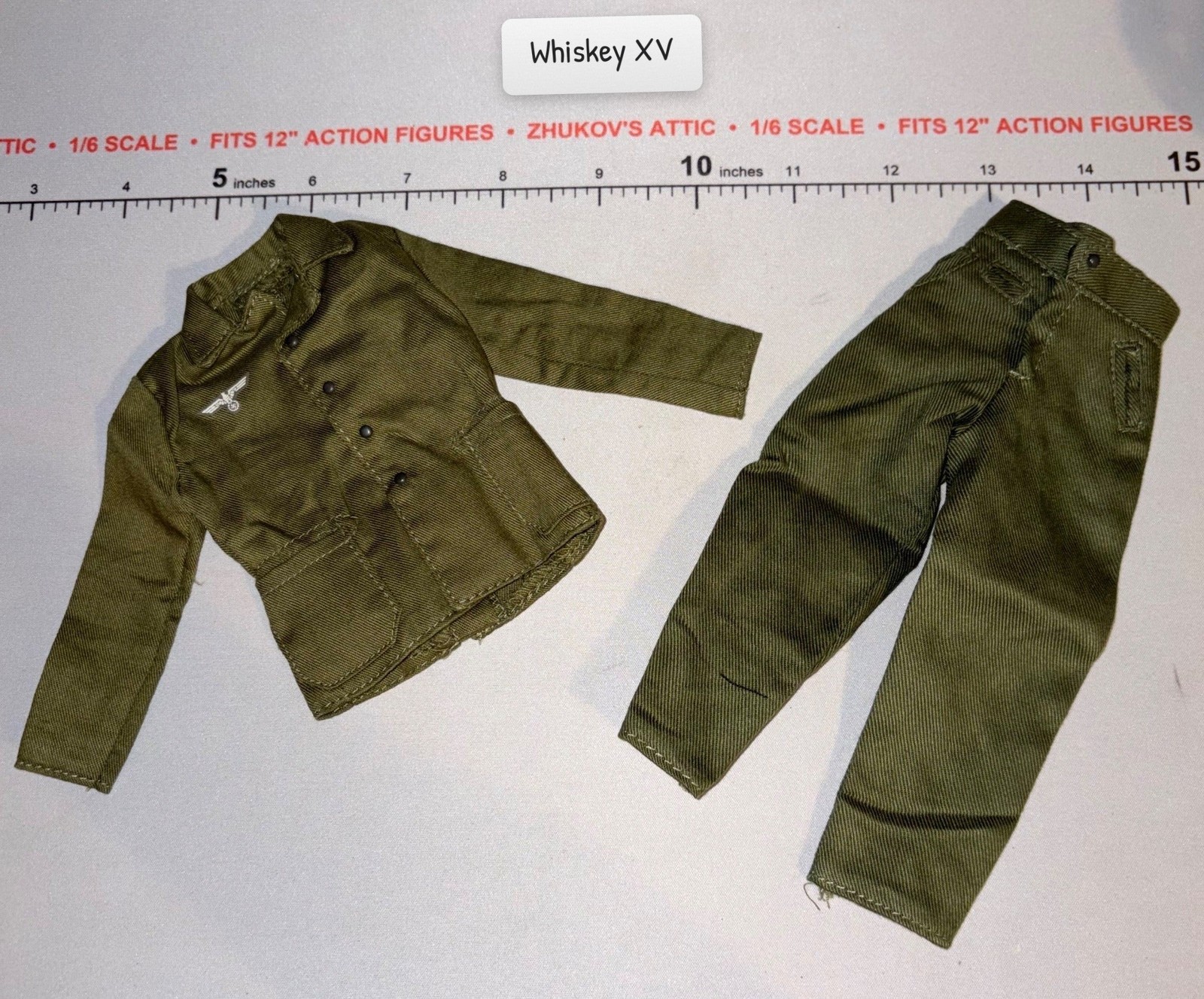 Set uniforme tedesca HBT scala 1/6 seconda guerra mondiale