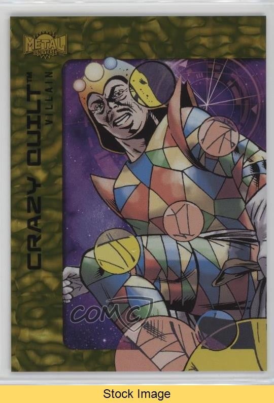 2025 Skybox Metal Universe Batman High Series Gold Freeze Crazy Quilt READ 0s5p