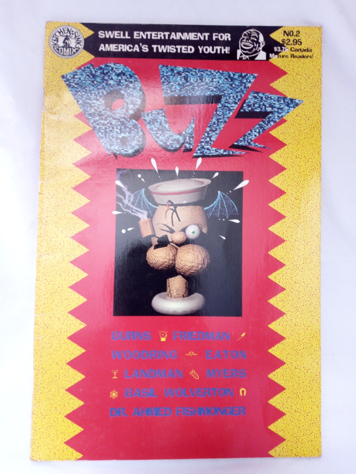 2 x Comics Buzz #2 #3 1991 Winter Kitchen Sink Comics HTF Indie Two Issue Bundle