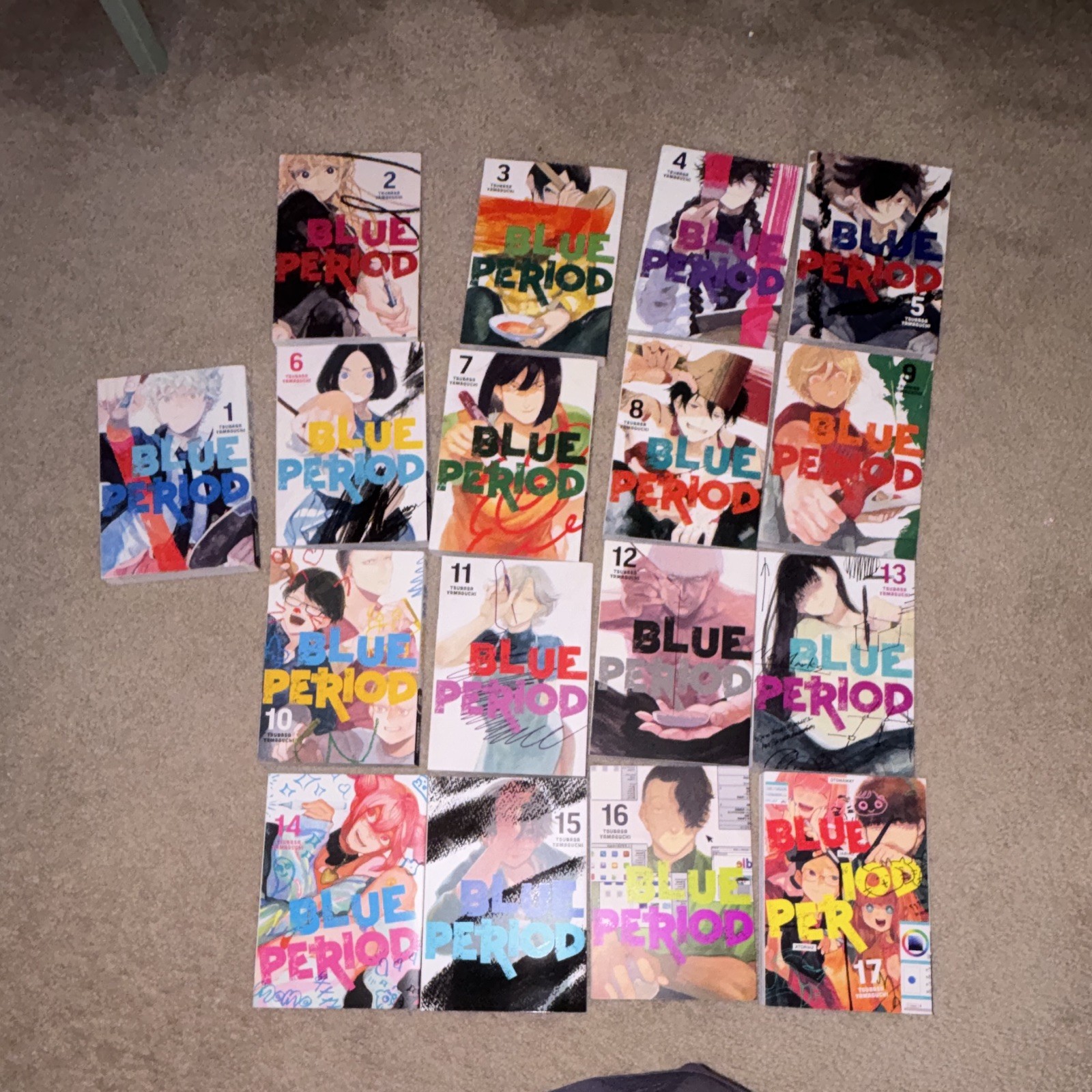 Lotto manga periodo blu vol. Copertina morbida 1-17 di Tsubasa Yamaguchi