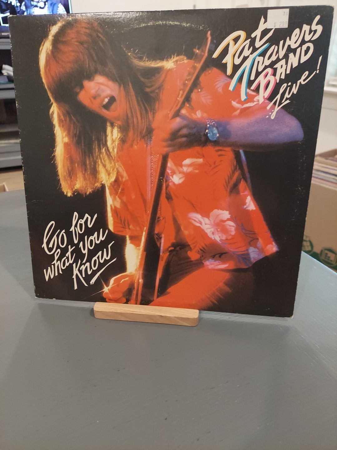 PAT TRAVERS BAND Live! Go For What You Know Vinyl LP 1979, BOOM, BOOM! PARTY!