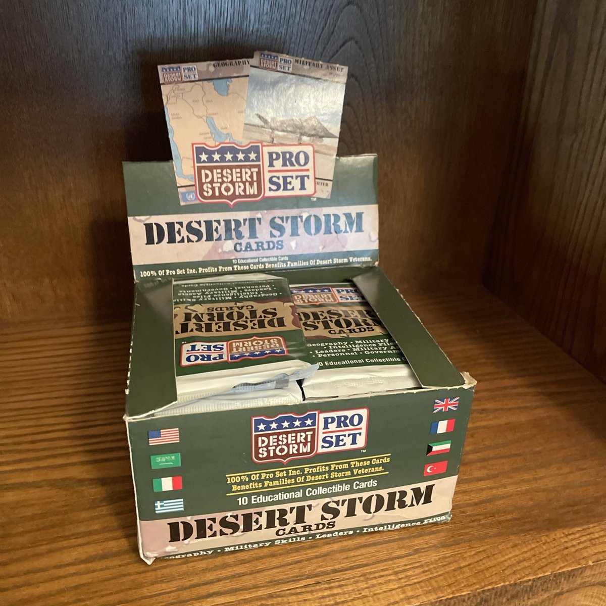 Pro Set 1991 Desert Storm Cards 35 Sealed Packs With Display Box
