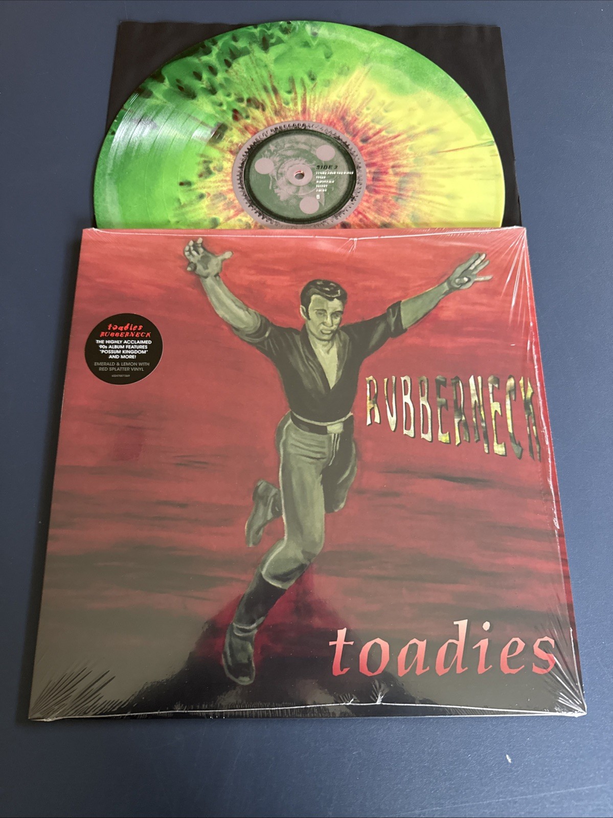 TOADIES - Rubberneck Emerald Lemon Red Splatter Shrink LP Vinyl NM