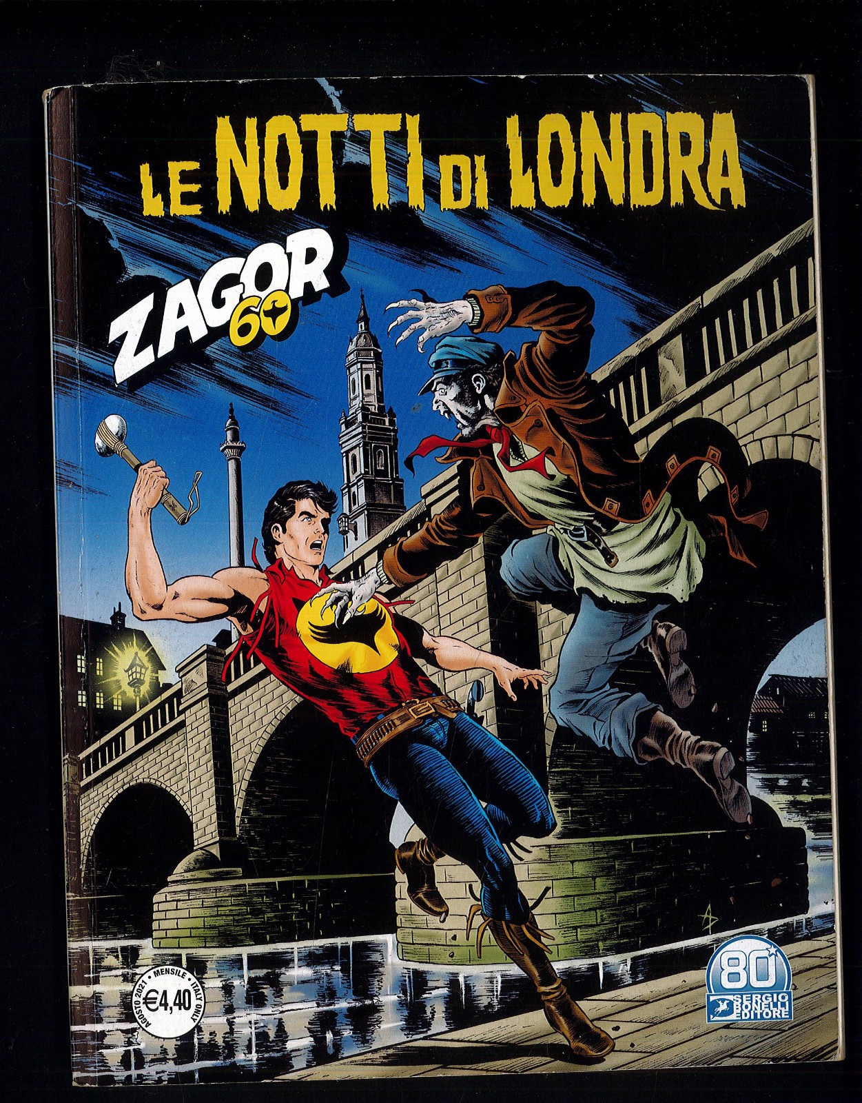 Zagor Zenith Gigante N.724 Le Notti di Londra Q.Edicola SBE 2021 ▓