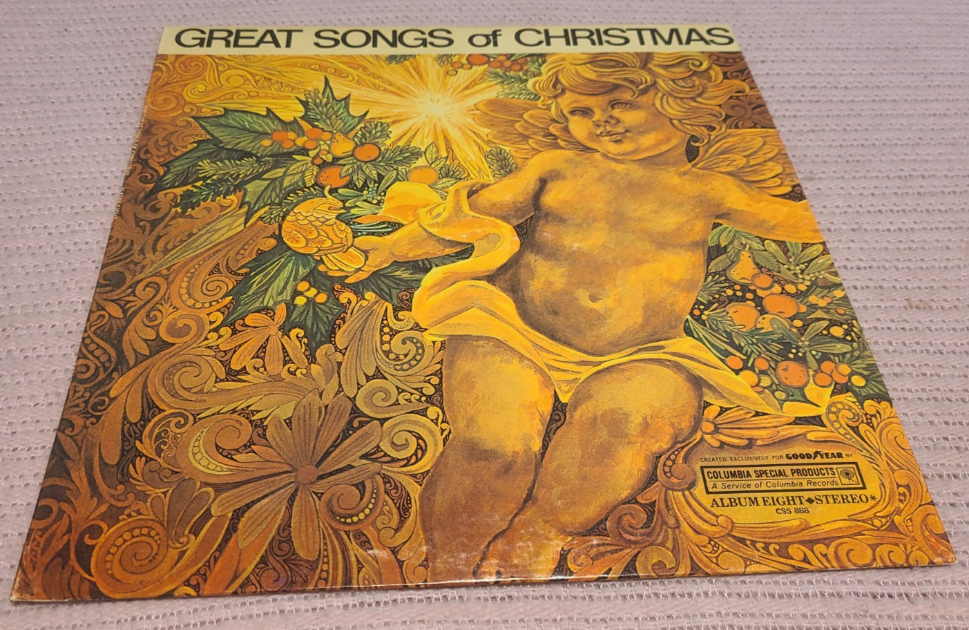 Vinyl LP Great Songs of Christmas Album 8 ~ Goodyear CSS888 Streisand Mathis NM