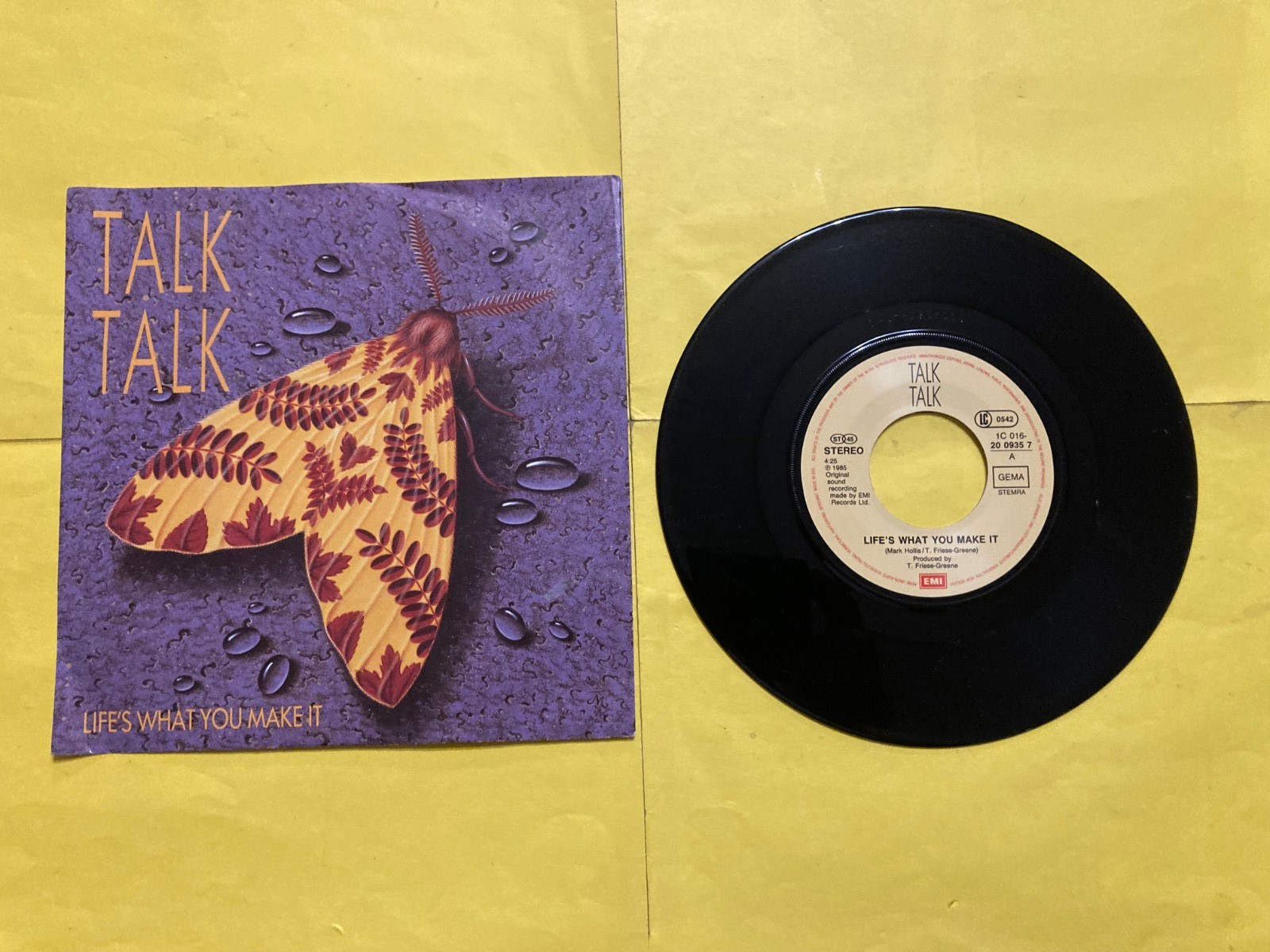 45 TOURS   talk talk   life's what you make it