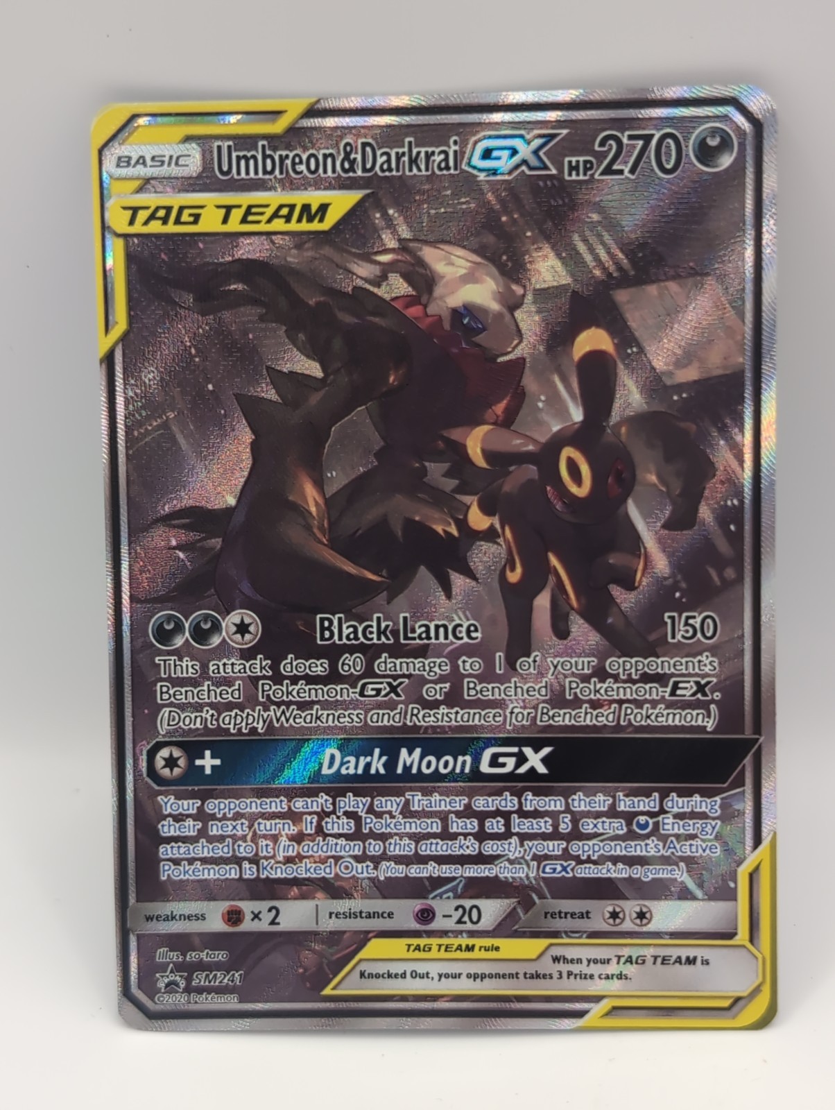 Umbreon & Darkrai GX TAG TEAM Holo Promo SM241 ENG SM Pokemon