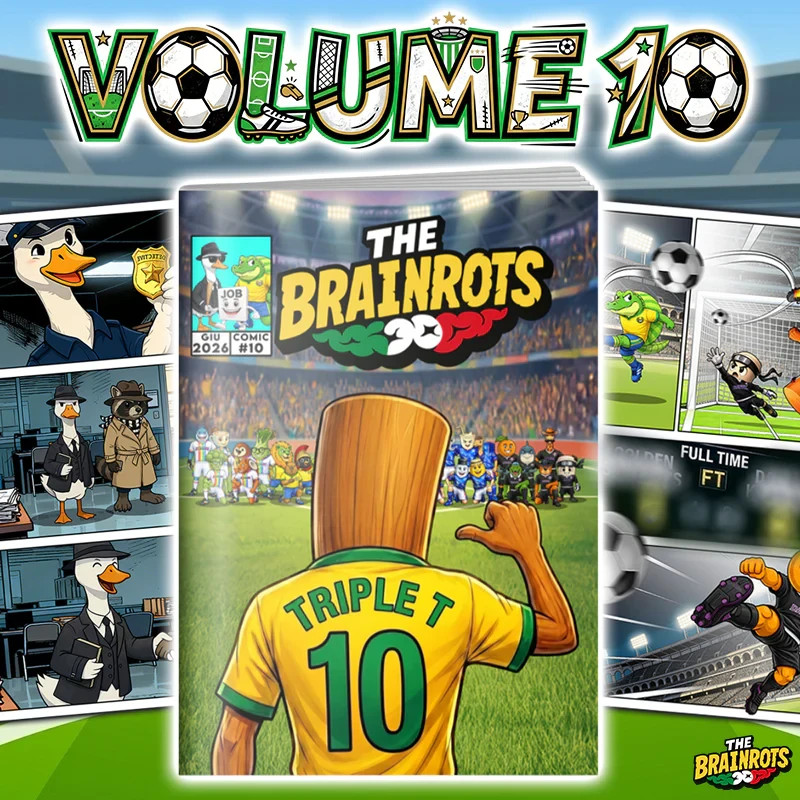 Fumetto THE BRAINROTS n 10 dei Personaggi Italian Brainrot numero #10 Albo Comic